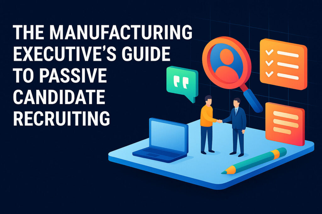 The Manufacturing Executive’s Guide to Passive Candidate Recruiting