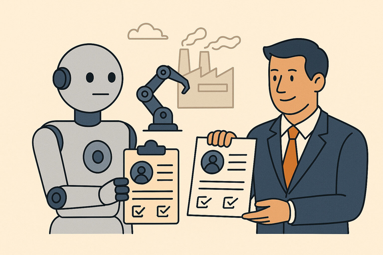 AI vs human recruiters industrial hiring